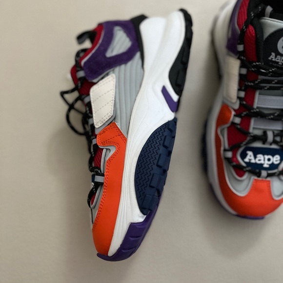 NWT - AAPE by A Bathing Ape (BAPE) Chunky Sneakers - Men Size 7/Women Size 9 - Picture 6 of 11